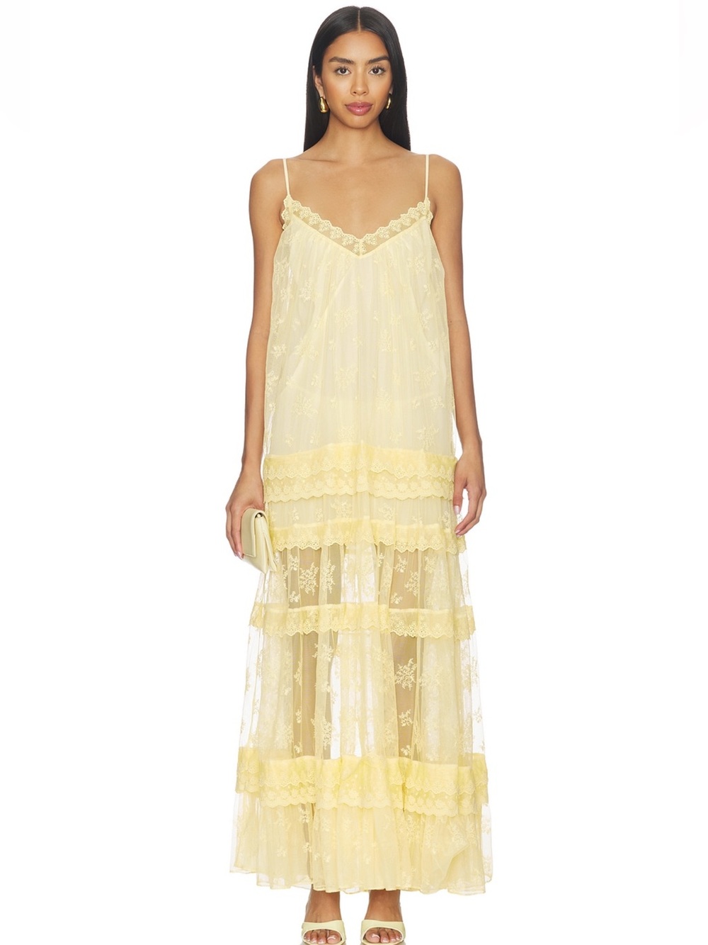 Tularosa Gracie Maxi Dress in Baby Yellow